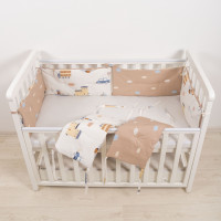 Бортик в детскую кроватку Viluta 30х60 (6 шт.) Сатин 619