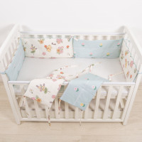 Бортик в детскую кроватку Viluta 30х60 (6 шт.) Сатин 620