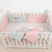 Бортик в детскую кроватку Viluta 30х60 (6 шт.) Сатин 622