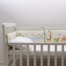 Бортик в детскую кроватку Viluta 30х60 (6 шт.) Сатин 689