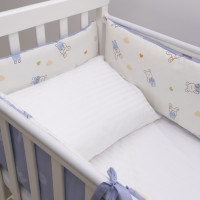 Бортик в дитяче ліжечко Viluta 30х60 (6 од.) Сатин 690