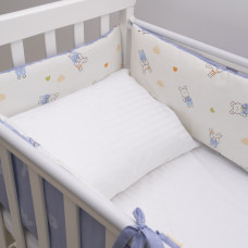 Бортик в детскую кроватку Viluta 30х60 (6 шт.) Сатин 690