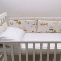 Бортик в детскую кроватку Viluta 30х60 (6 шт.) Сатин 691