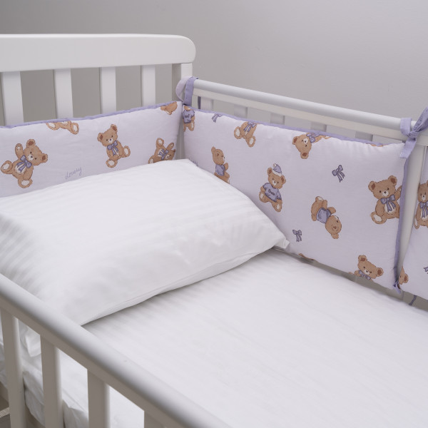 Бортик в детскую кроватку Viluta 30х60 (6 шт.) Сатин 692