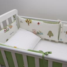 Бортик в детскую кроватку Viluta 30х60 (6 шт.) Сатин 693