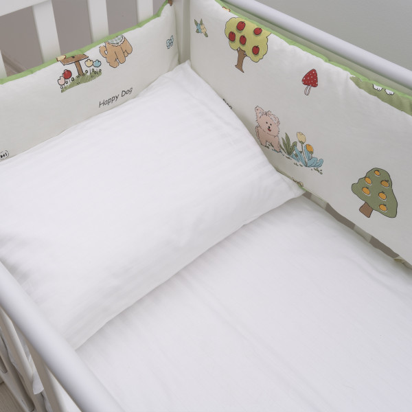 Бортик в детскую кроватку Viluta 30х60 (6 шт.) Сатин 693