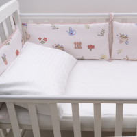 Бортик в детскую кроватку Viluta 30х60 (6 шт.) Сатин 694