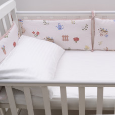 Бортик в детскую кроватку Viluta 30х60 (6 шт.) Сатин 694