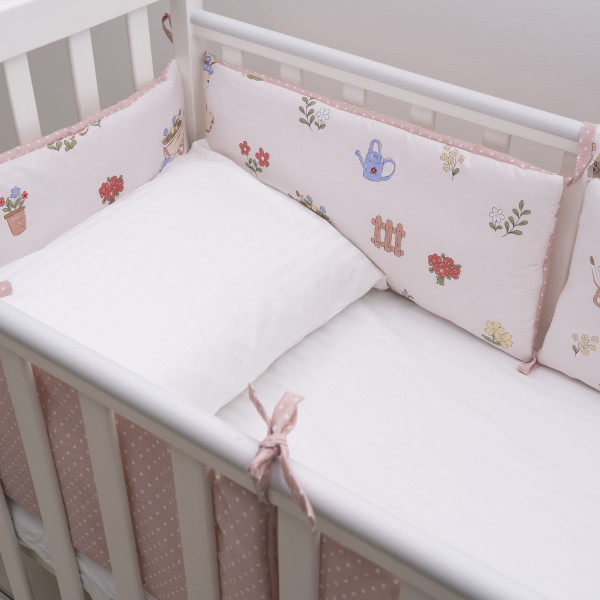 Бортик в детскую кроватку Viluta 30х60 (6 шт.) Сатин 694