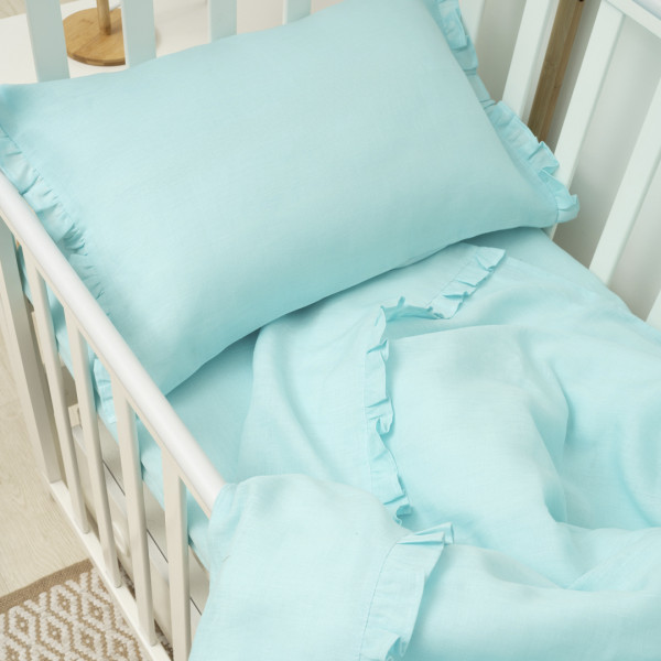 Комплект постельного белья Viluta детский Лен Голубой