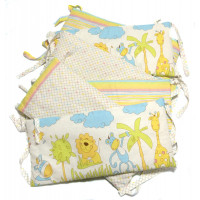 Бортик в детскую кроватку Тропик