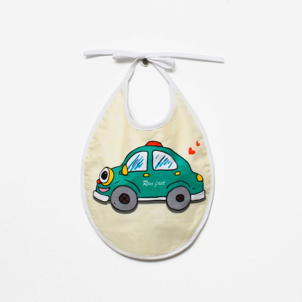 Слюнявчик сатиновый водонепроницаемый