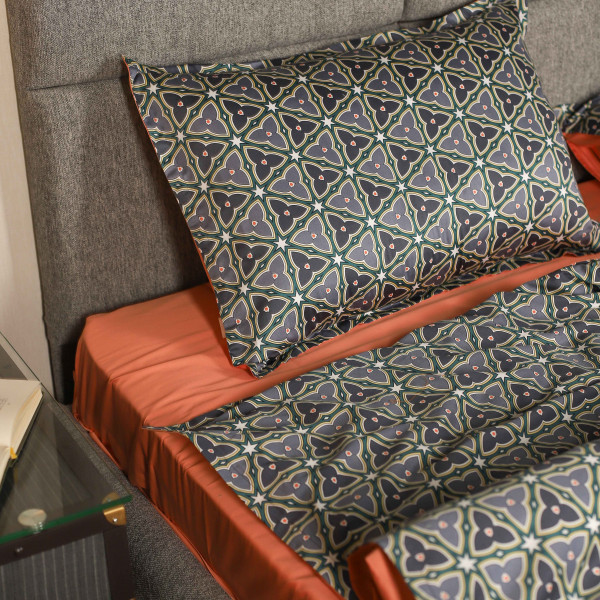 Комплект постельного белья Viluta Евро Сатин Египетский хлопок 03