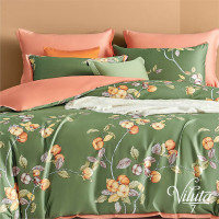 Комплект постельного белья Viluta Евро Сатин Египетский хлопок 07