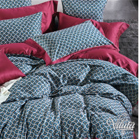 Комплект постельного белья Viluta Евро Сатин Египетский хлопок 09