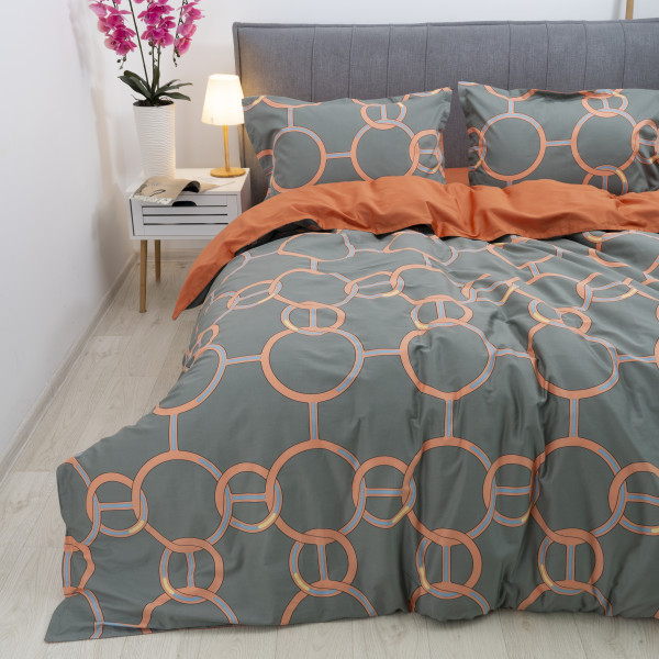 Комплект постельного белья Viluta Евро Сатин Египетский хлопок 28