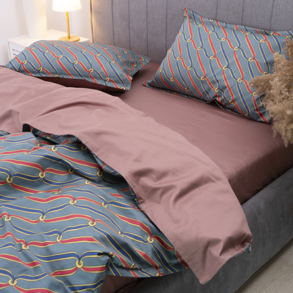 Комплект постельного белья Viluta Евро Сатин Египетский хлопок 33