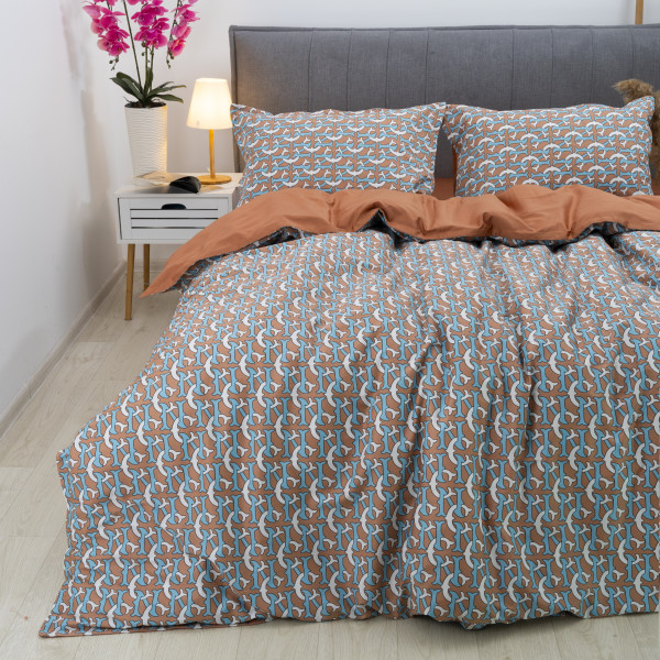 Комплект постельного белья Viluta Евро Сатин Египетский хлопок 34