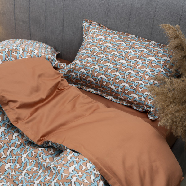 Комплект постельного белья Viluta Евро Сатин Египетский хлопок 34