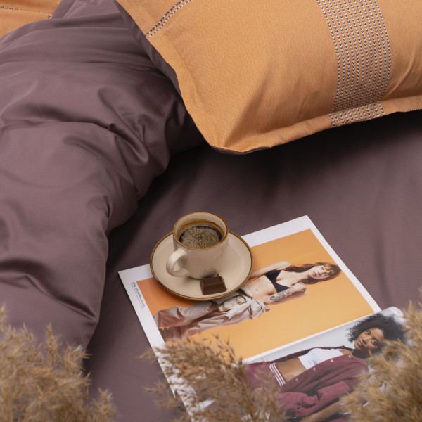 Комплект постельного белья Viluta Евро Сатин Египетский хлопок 35