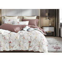 Комплект постельного белья Viluta Евро Сатин Египетский хлопок 37