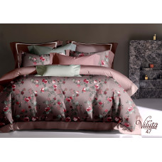 Комплект постельного белья Viluta Евро Сатин Египетский хлопок 47