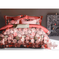 Комплект постельного белья Viluta Евро Сатин Египетский хлопок 51