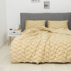 Комплект постельного белья Viluta Двуспальный Фланель Oslen Бежевый