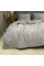 Комплект постельного белья Koloco Евро Велюр утепленный Светло-серый