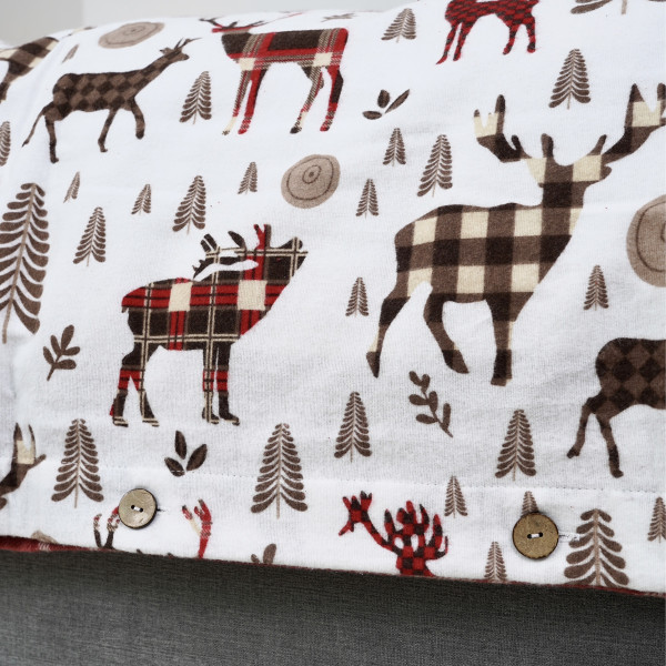 Комплект постельного белья Viluta Семейный Фланель Новогодний