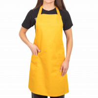Фартук Viluta на чотирьох кнопках Саржа Жовтий