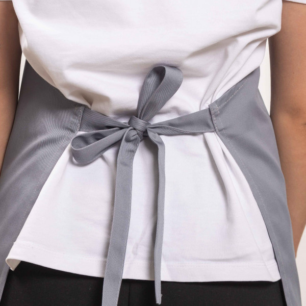 Фартух с вышивкой Chef Саржа Светло-серый