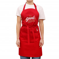 Фартук з вишивкою Good Morning Саржа Красний