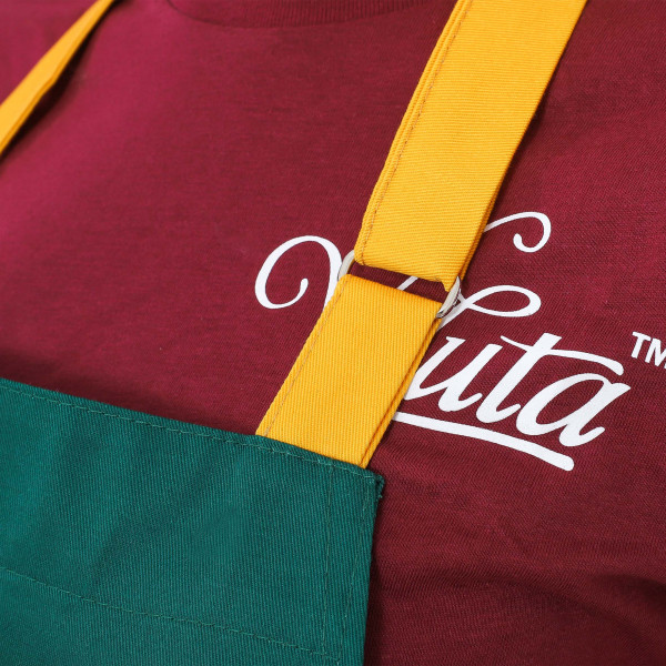 Фартук з вишивкою Сосиска Саржа Зелений