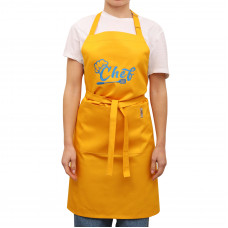 Фартух с вышивкой Chef Саржа Желтый