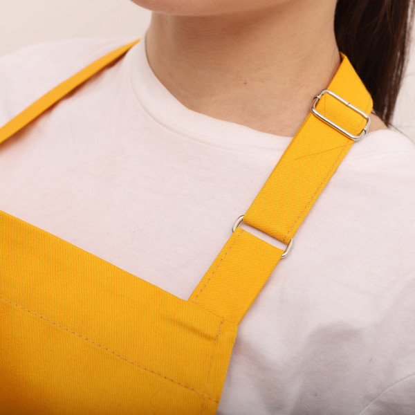 Фартух с вышивкой Chef Саржа Желтый