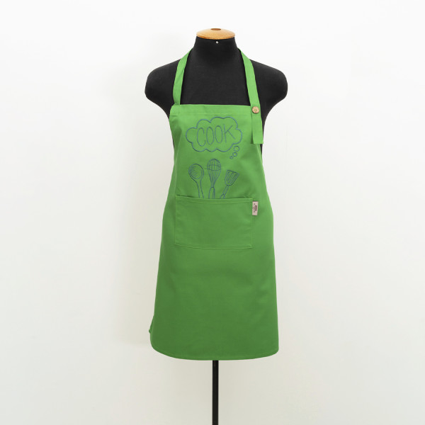 Фартух с вышивкой Viluta Cook Саржа Трава
