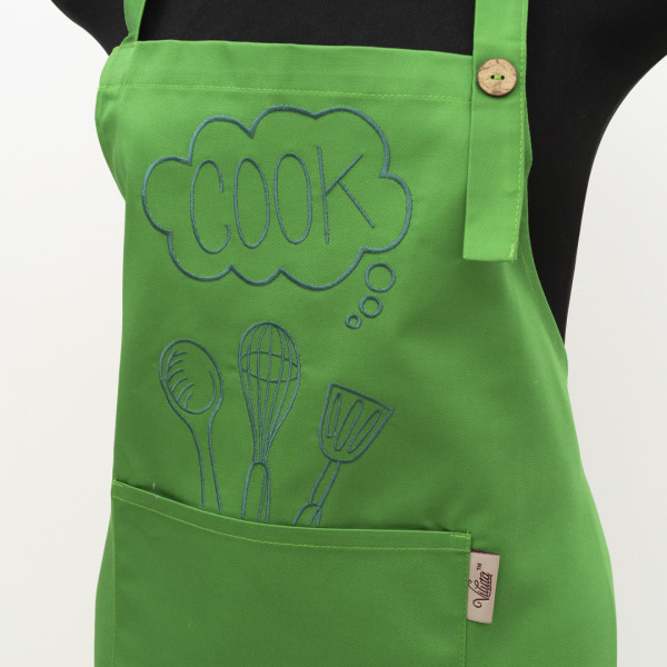 Фартух с вышивкой Viluta Cook Саржа Трава