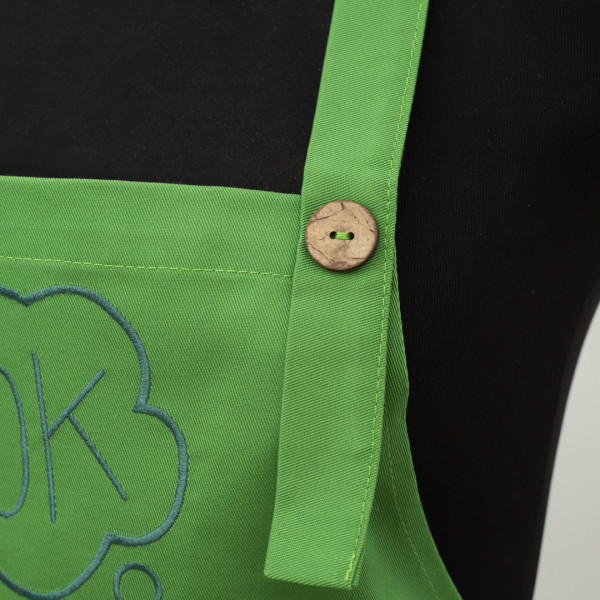 Фартух с вышивкой Viluta Cook Саржа Трава