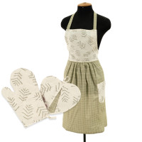Набір кухонний Viluta 3 од. (Фартух - Прихват + Рукавиця) Ранфорс 22205
