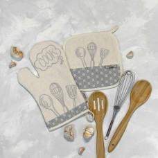 Кухонный набор прихватов "Cook" 2 предмета Серый