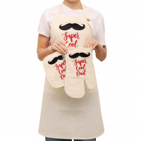 Кухонный набор с вышивкой Super Dad 3 предмета