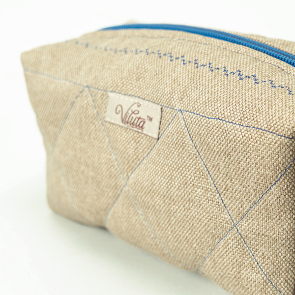 Косметичка Viluta с Декоративной строчкой Бежевый
