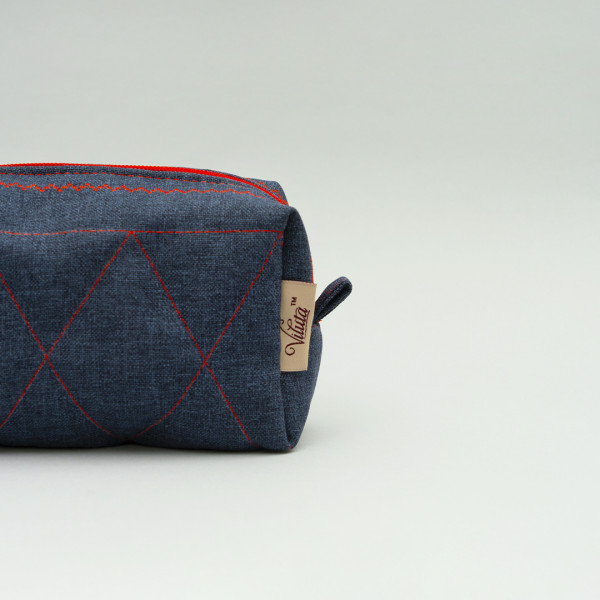Косметичка Viluta с Декоративной строчкой Джинс