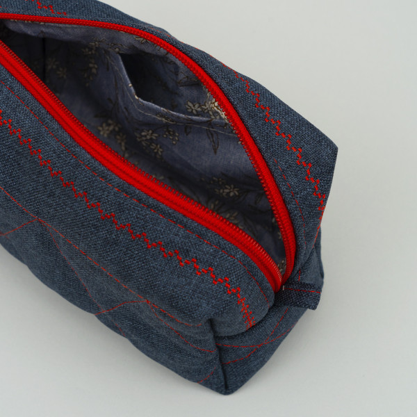 Косметичка Viluta с Декоративной строчкой Джинс