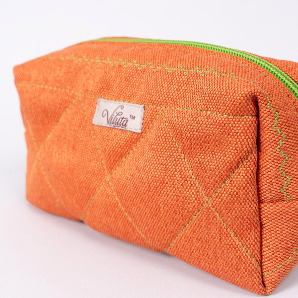 Косметичка Viluta с Декоративной строчкой Оранжевый
