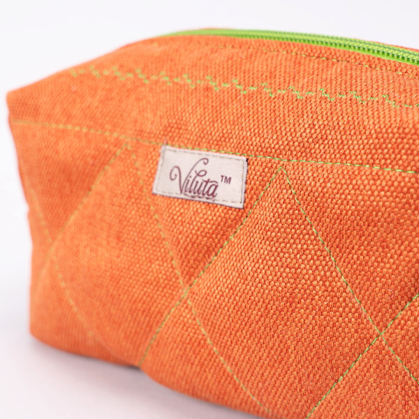 Косметичка Viluta с Декоративной строчкой Оранжевый