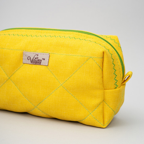 Косметичка Viluta с декоративной вышивкой Желтый