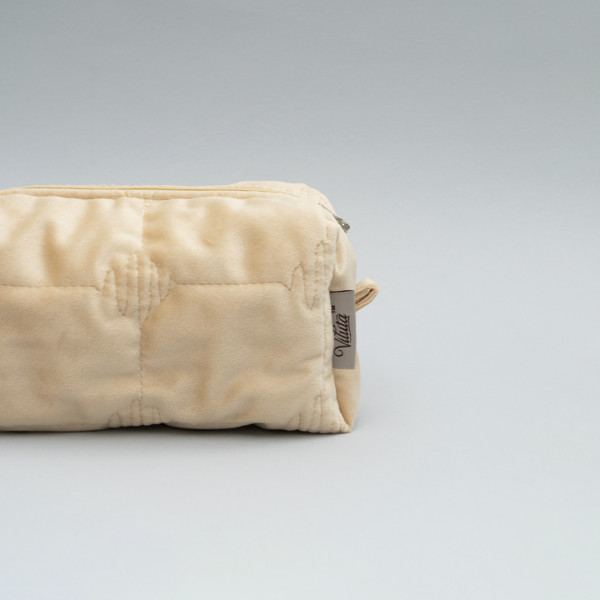 Косметичка Viluta Велюрова Пісочна