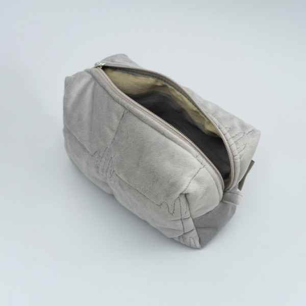 Косметичка Viluta Велюровая Серый 